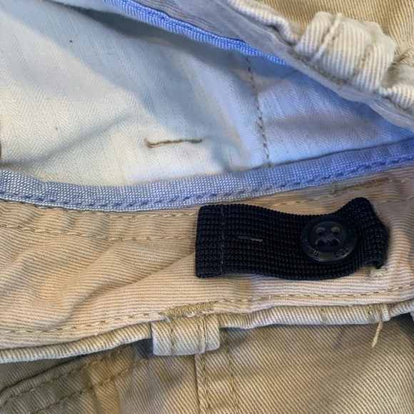 Gap Kids Tan Khaki Cotton Cargo Shorts Boys Size 10 Husky 20H Adjustable Waist - Picture 4 of 5